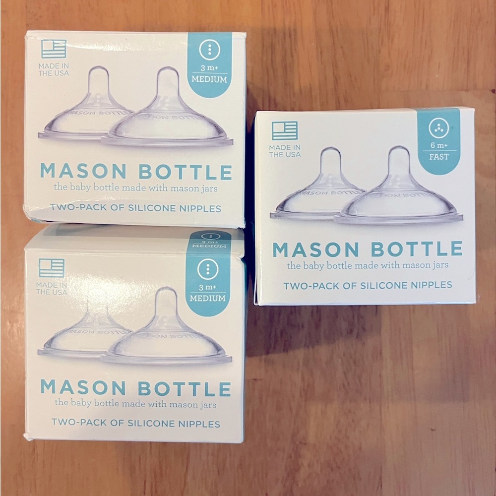 Mason Jar Baby Bottle Nipples
